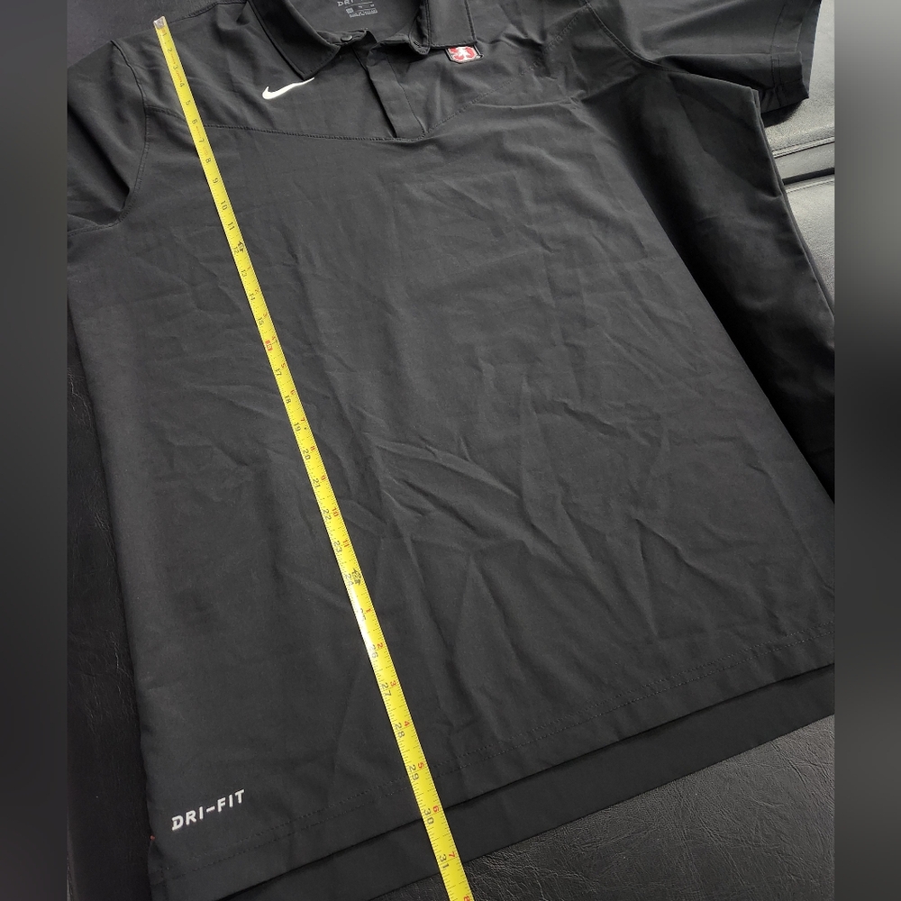 Nike Dri-Fit On Field Stanford Cardinal Embroidered Black Polo Shirt Men's XL - Picture 8 of 8